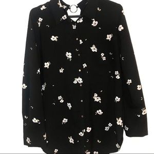 Black dynamite floral top.